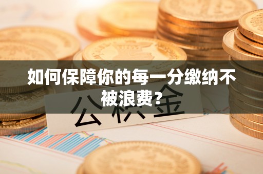 涪陵如何保障你的每一分缴纳不被浪费？