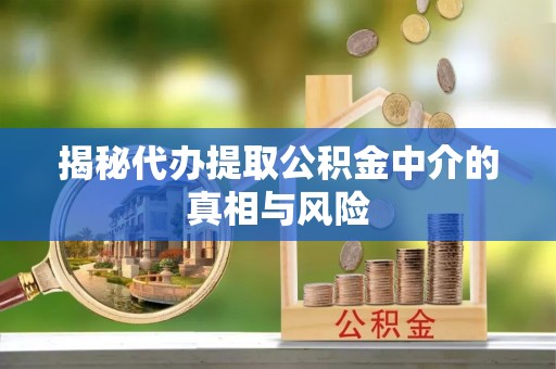 涪陵揭秘代办提取公积金中介的真相与风险