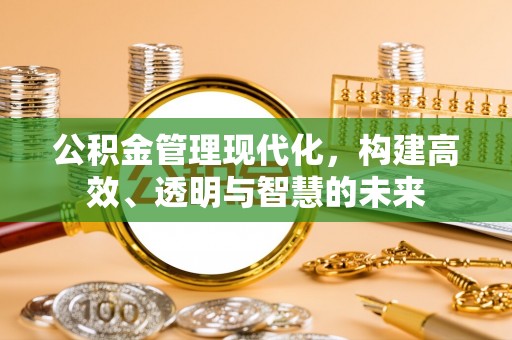 涪陵公积金管理现代化，构建高效、透明与智慧的未来