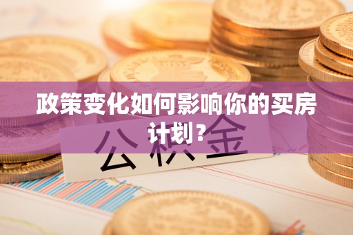 涪陵政策变化如何影响你的买房计划？