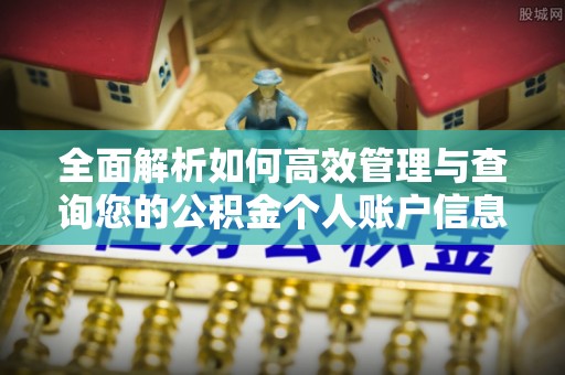 涪陵全面解析如何高效管理与查询您的公积金个人账户信息