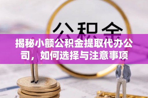 涪陵揭秘小额公积金提取代办公司，如何选择与注意事项