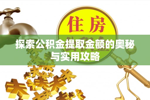 涪陵探索公积金提取金额的奥秘与实用攻略