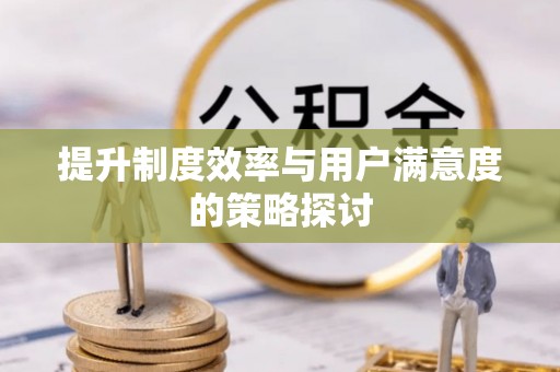 涪陵提升制度效率与用户满意度的策略探讨