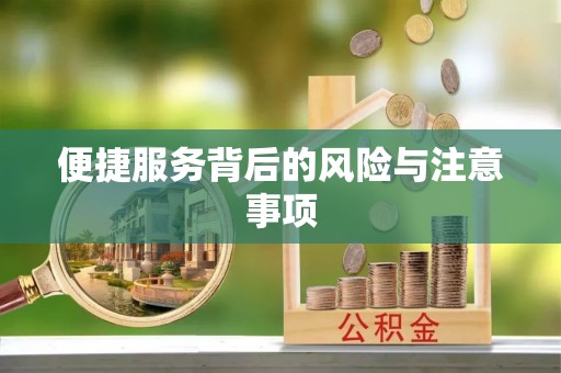 涪陵便捷服务背后的风险与注意事项